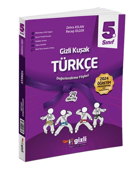 GİZLİ YAYINLARI 5. SINIF TÜRKÇE GİZLİ KUŞAK DEĞERLENDİRME FÖYLERİ