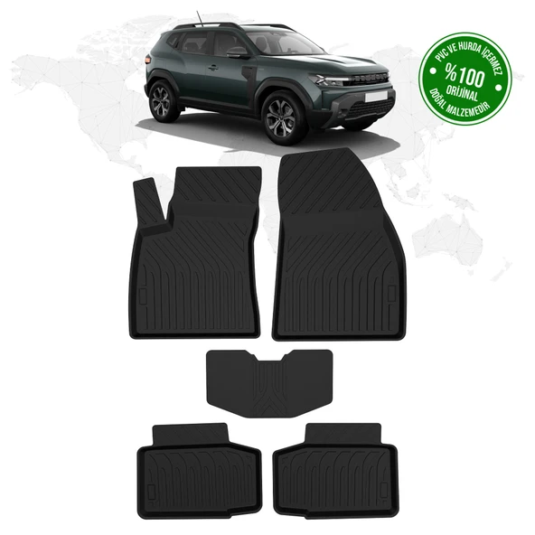 Renault Duster 4x4 4D Havuzlu Paspas 2024 Model ve Sonrası