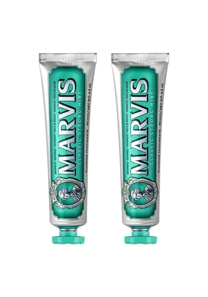 Marvis Classic Strong Mint Florürlü Diş Macunu 85 ml 2 Adet