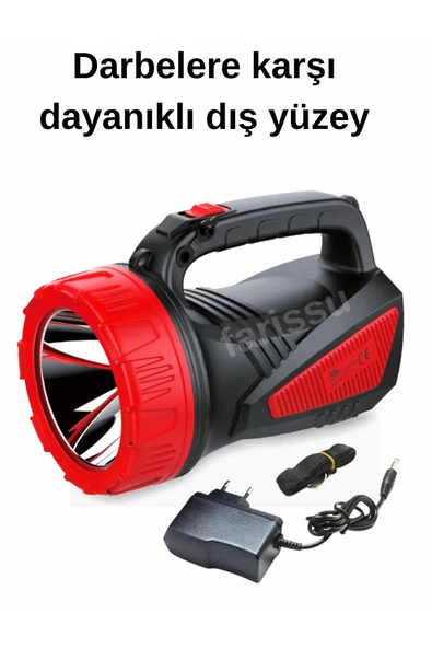 50 saat çalışma süreli 8000mah el feneri projektör - 3