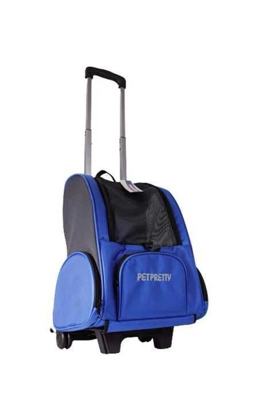 Pet Pretty Çekçekli Sırt Çantası Mavi - 4