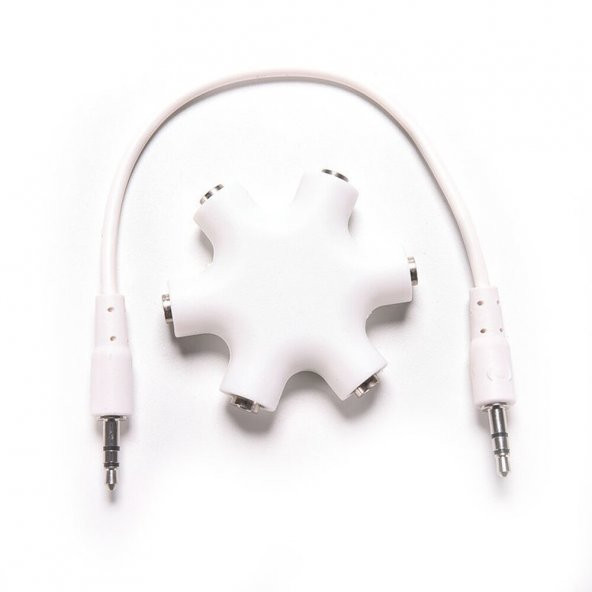 5 li Kulaklık Çoklayıcı Splitter 5 Port 3.5mm Çoklayıcı Kablo