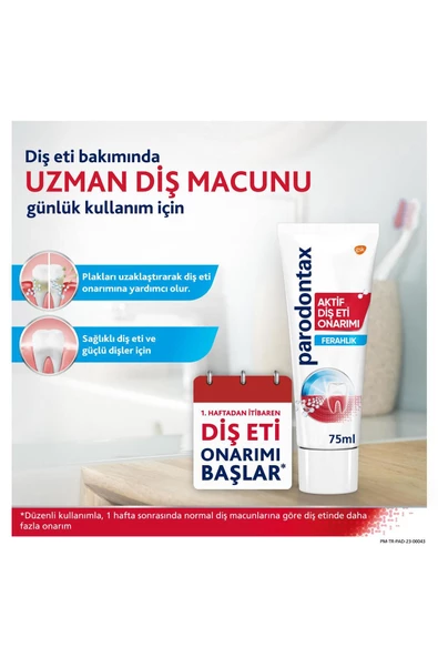 Parodontax Aktif Diş Eti Onarımı Ferahlık Diş Macunu 75 ml - 5