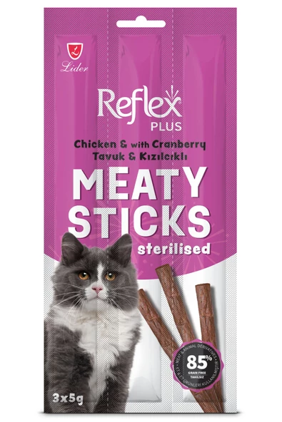 Meaty Sticks / Tavuklu ve Kızılcıklı Etli Çubuk x 2 Adet