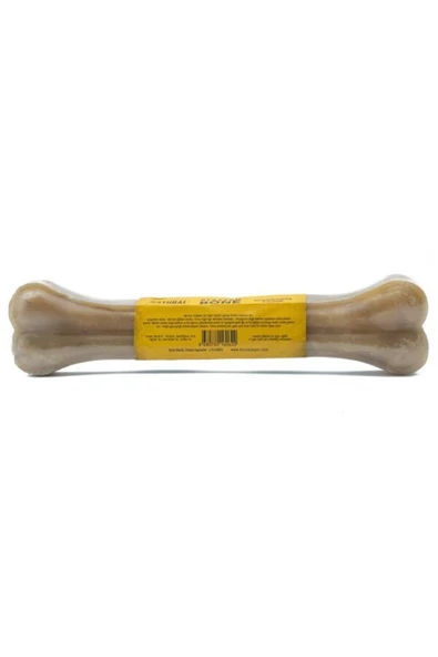 Deri Pres Vakumlu Kemik Köpek Ödülü Naturel 27 Cm 1 Adet - 2