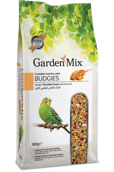 Garden Mix Platin Ballı Muhabbet Kuş Yemi 1000 Gr