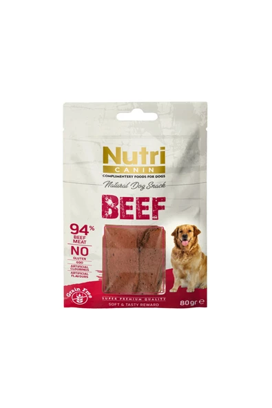 Nutri Canin Sığır Etli Tahılsız 80gr Köpek Ödülü