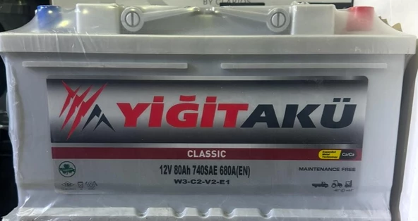 12V 80 AMPER 740A EN YİĞİT AKÜ