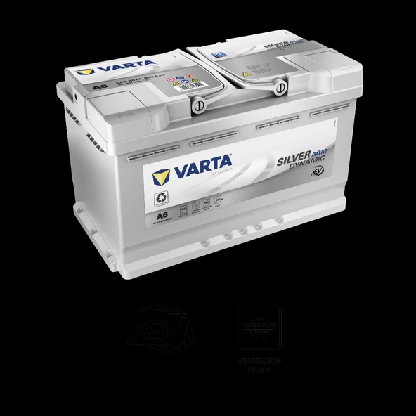 A6 12V 80 AH 800A EN AGM SİLVER DYNAMIC START STOP VARTA AKÜ