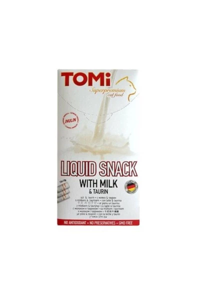 Tomi Kedi Ödülü Sütlü Likit Snack 10x10 Gr