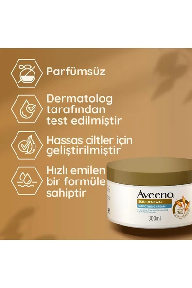Aveeno Skin Renewal Cilt Yenileyici Vücut Kremi 300 ml - Resim 2