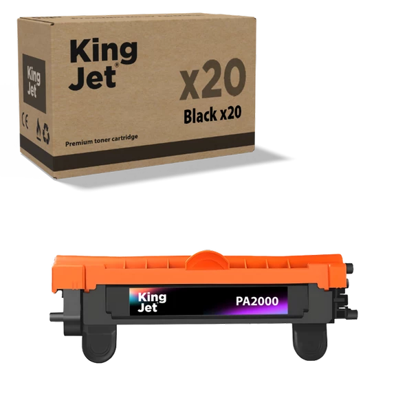 KingJET PA2000 Muadil Toner 20'li Paket - Kyocera Uyumlu TK-1240/TK-1248 Muadil Toner