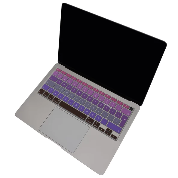 Macbook Air M1 13inç Klavye Koruyucu Türkçe Q Ombre A2179 A2337 ile Uyumlu - 11