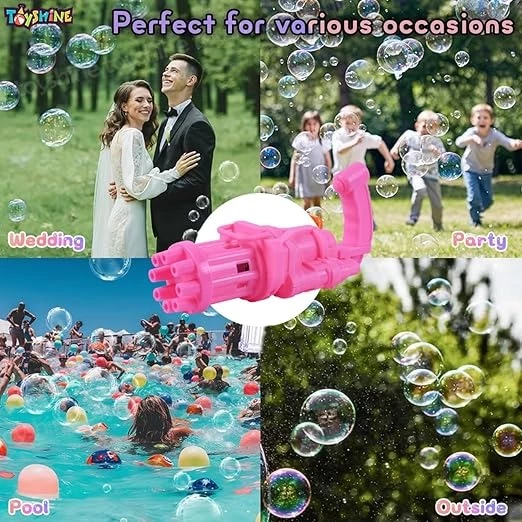 Pilli Baloncuk Köpük Makinesi Pembe - 3