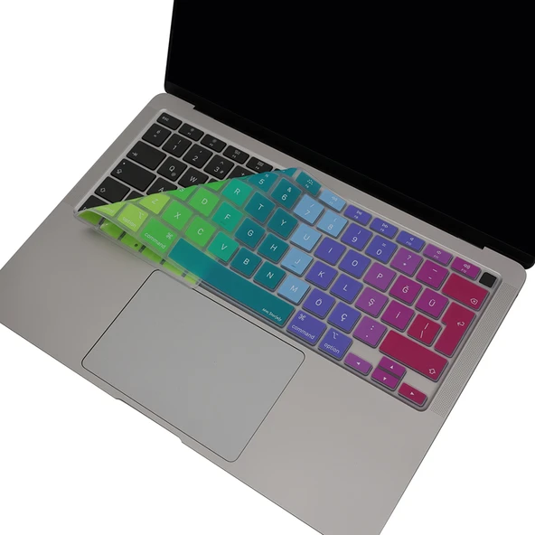 MacBook Air 13 M1 Klavye Koruyucu – A2179/A2337 Türkçe Q ISO Enter, Silikon, Toz & Sıvı Koruma ürün görseli