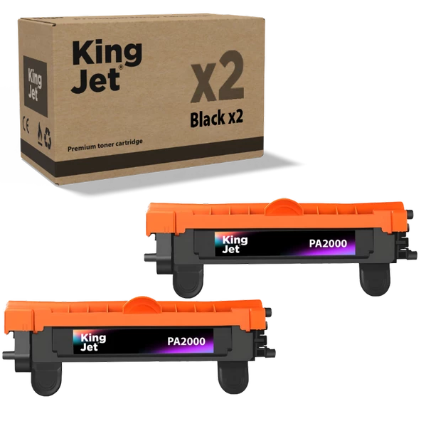KingJET PA2000 Muadil Toner 2'li Paket - Kyocera Uyumlu TK-1240/TK-1248 Muadil Toner