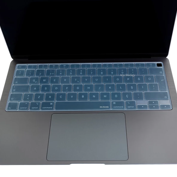 Macbook Air M1 13inç Klavye Koruyucu Kılıf TouchID'li (UK-EU İngilizce) A2337 A2179 ile Uyumlu - 6