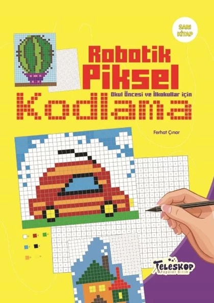 Robotik Piksel Kodlama Sarı Kitap ürün görseli