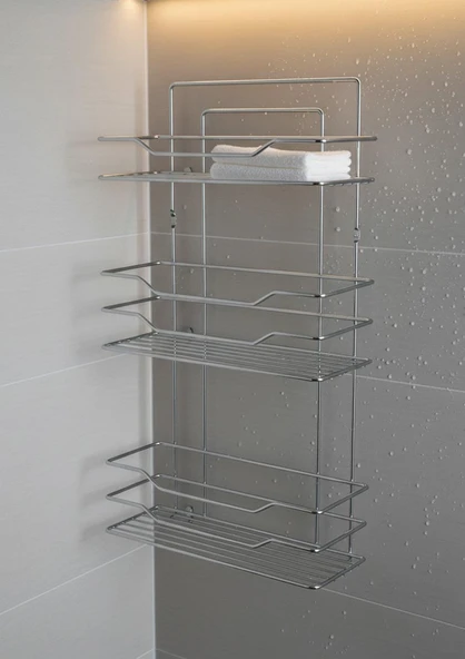 3 Katlı Banyo Rafı - Paslanmaz Banyo Düzenleyici - 2
