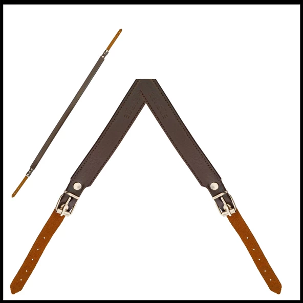 Uyguna-Yakala Deri - Kahve Tüfek Askı Kayışı -041-K - 2