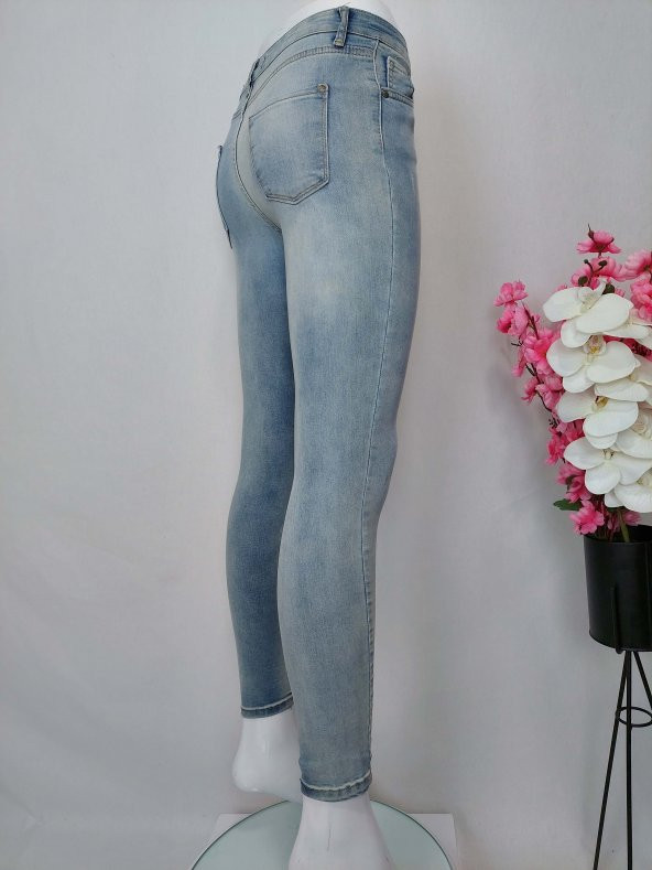 Buz mavisi dar paça ymr kot pantolon - 3