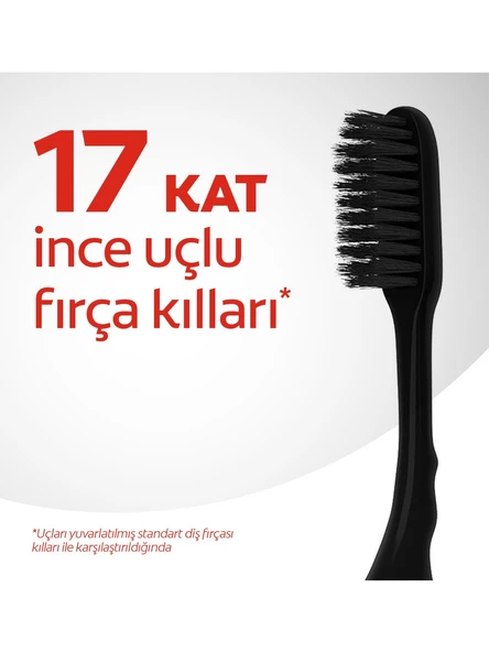 Colgate Optic White Kahve Çay Tütün Kullanıcıları Diş Macun125Ml+Mikro Charcoal Hassas Yumuşak Fırça 3 + 2 li - 4