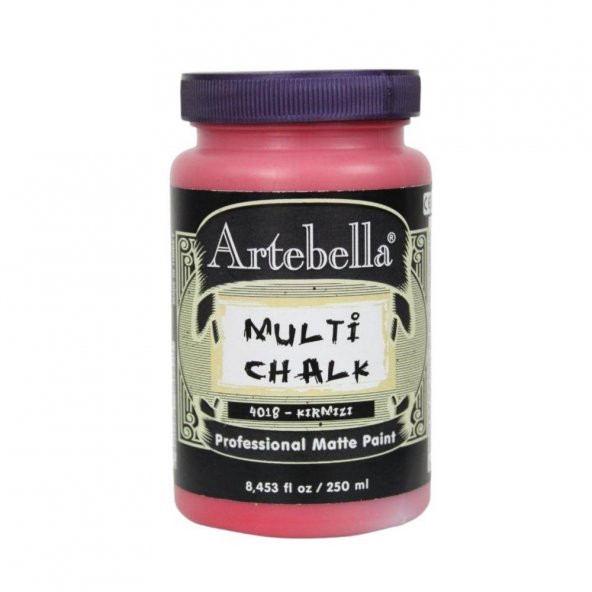 Artebella Multı Chalk 4018250 Kırmızı 250 Ml.