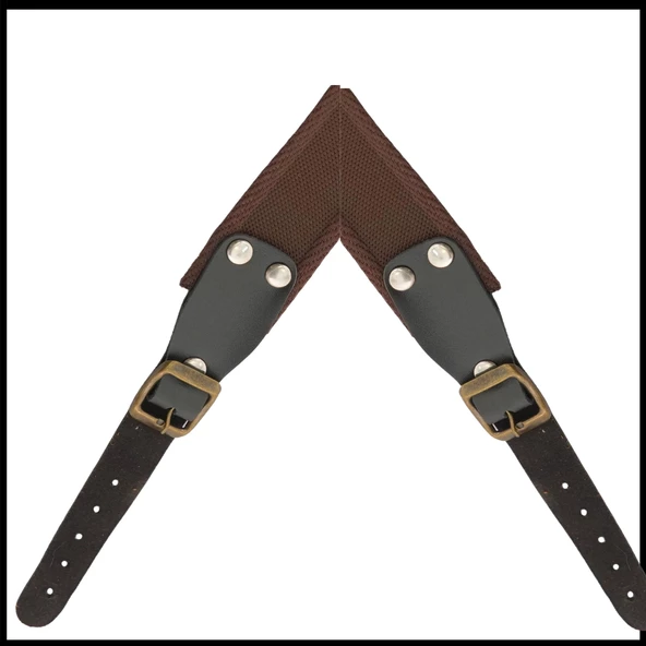 Uyguna-Yakala 4 cm Kolon - Kahve Tüfek Askı Kayışı-042-K - Resim 2