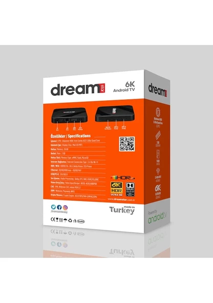 Dreamstar İ1 2 GB 16 GB Android 12 Android Tv Box - 3