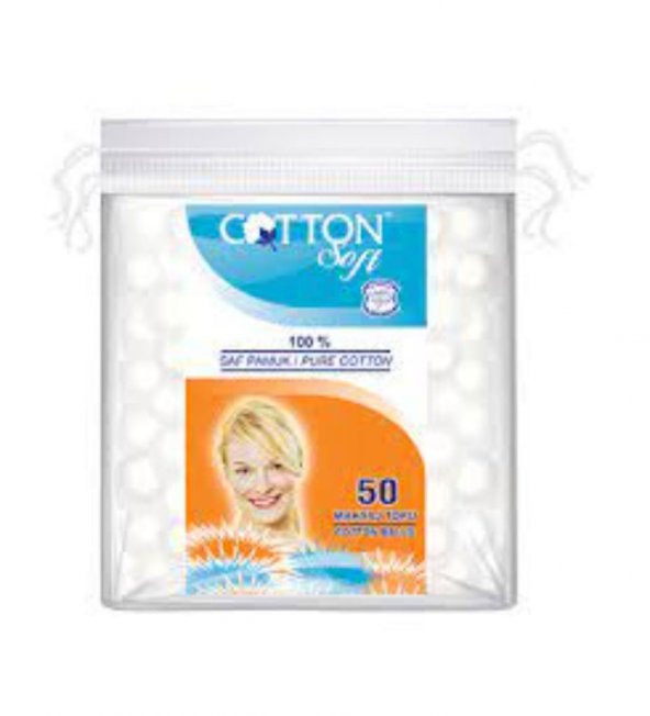 Cotton Soft 50 Makyaj Topu Pamuk