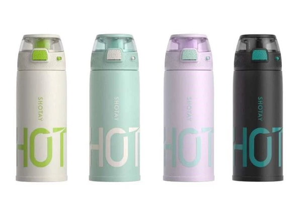 Shotay Çelik Termos Matara 530Ml Siyah - 8