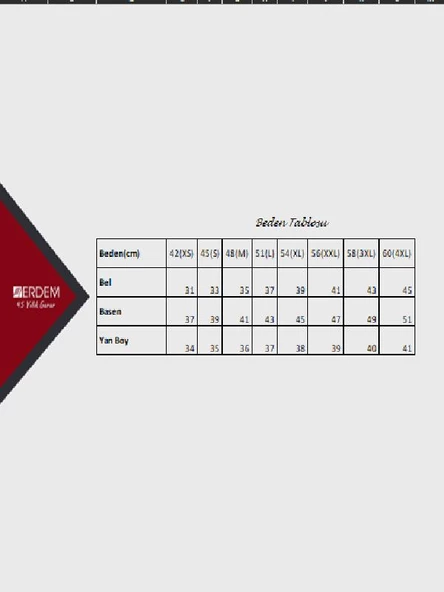 Erdem Erkek Pamuk Elastan Uzun Boxer 1470 - 6 Adet  Beyaz M - Resim 3