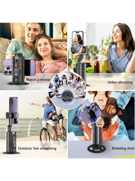 Yüz Takip Eden Uzaktan Kumandalı Otomatik Tripod - 3