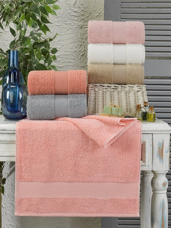 BEGENALHOME Zara 6lı El ve Yüz Havlu Seti 50 x 90 cm Pamuklu