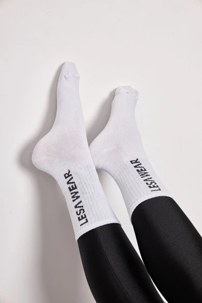 Lesa Wear Pamuk Penye Spor Çorap - Resim 5