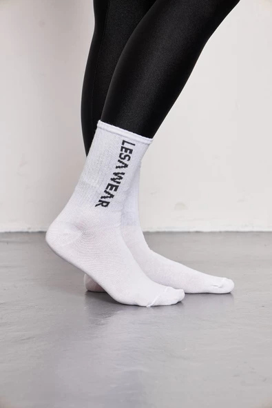 Lesa Wear Pamuk Penye Spor Çorap - Resim 4