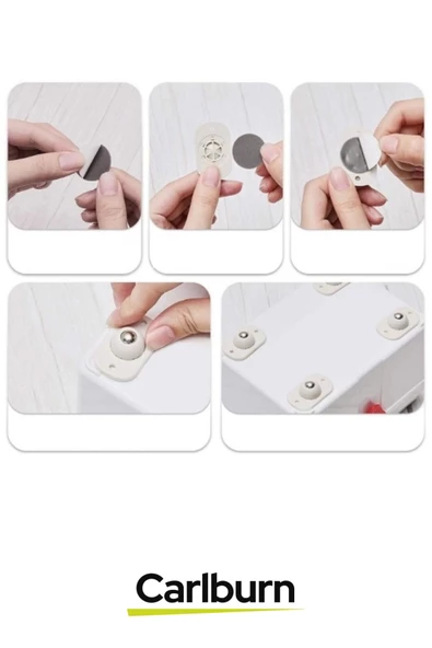 Özel Üretim 360 Derece Küçük Döner Tekerlekli Yapışkanlı Mobilya Eşya Kaydırma Taşıma Aparatı 4 Adet - 4