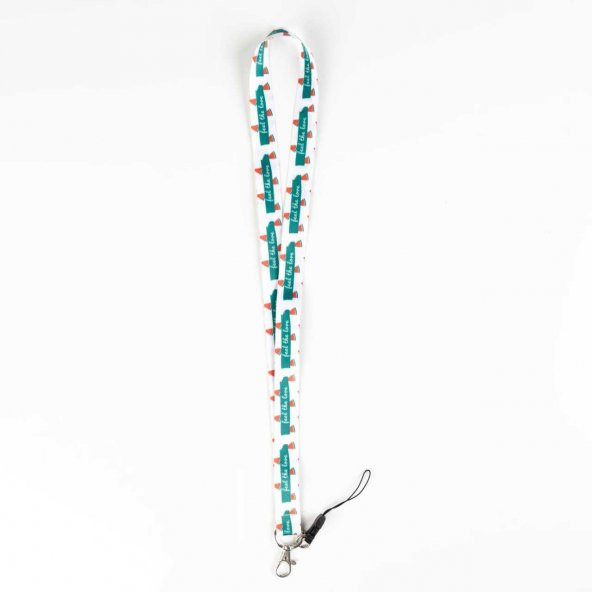 The Love Karma Desenli Boyun Askı İpi