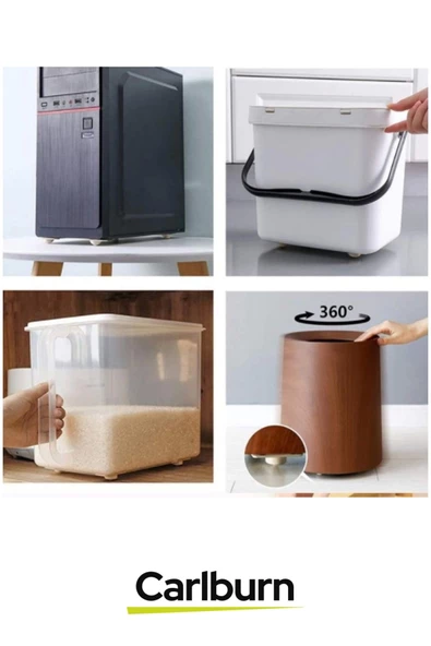 Özel Üretim 360 Derece Küçük Döner Tekerlekli Yapışkanlı Mobilya Eşya Kaydırma Taşıma Aparatı 8 Adet - 2