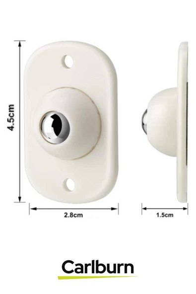 Özel Üretim 360 Derece Küçük Döner Tekerlekli Yapışkanlı Mobilya Eşya Kaydırma Taşıma Aparatı 4 Adet - 3