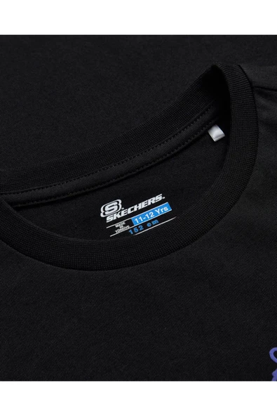 Skechers SK242068-001 B Graphic Tee Loose Fit Erkek Çocuk Spor Tişört - 3