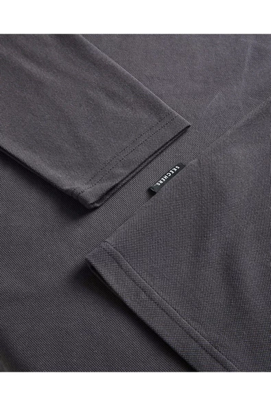 Skechers S242198-003 M Polo Casual Comfort Long Sleeve Polo Erkek Polo Tişört - 7