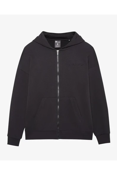 Skechers S242112-001 M Essential Full Zip Hoodie Erkek Sweatshirt - Resim 3