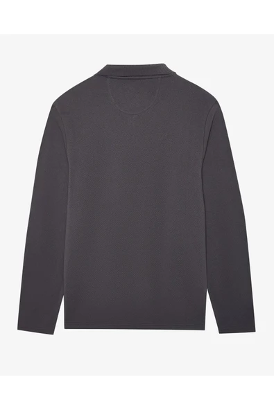 Skechers S242198-003 M Polo Casual Comfort Long Sleeve Polo Erkek Polo Tişört - 4