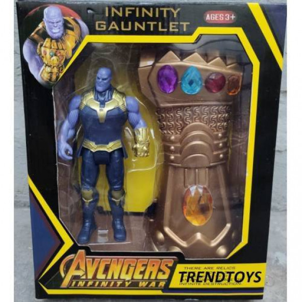 Thanos Figür ve Sonsuzluk Taşları Eldiven İkili Set