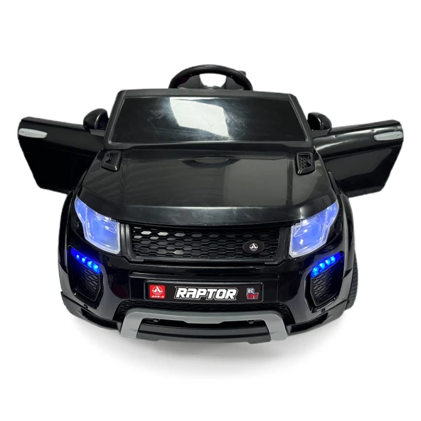 Raptor 12V Akülü Jeep Siyah Uzaktan Kumandalı Çocuk Arabası - 2