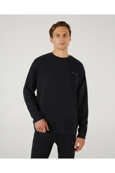 Skechers S242155-001 M Soft Touch Crew Neck Erkek Sweatshirt
