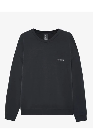 Skechers S242155-001 M Soft Touch Crew Neck Erkek Sweatshirt - 3