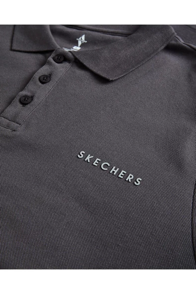 Skechers S242198-003 M Polo Casual Comfort Long Sleeve Polo Erkek Polo Tişört - 6