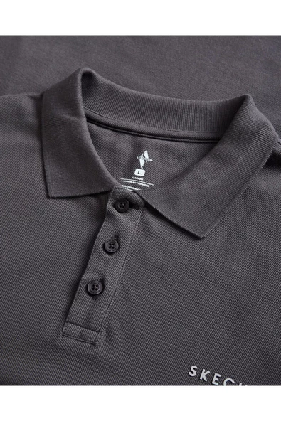 Skechers S242198-003 M Polo Casual Comfort Long Sleeve Polo Erkek Polo Tişört - 5